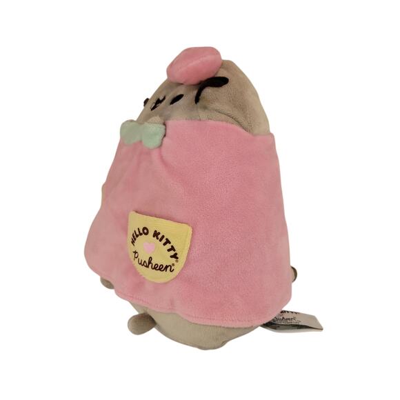 GUND Hello Kitty x Pusheen Plush 10" Pink Costume Dress Up Cat Sanrio 2021 - Picture 3 of 14